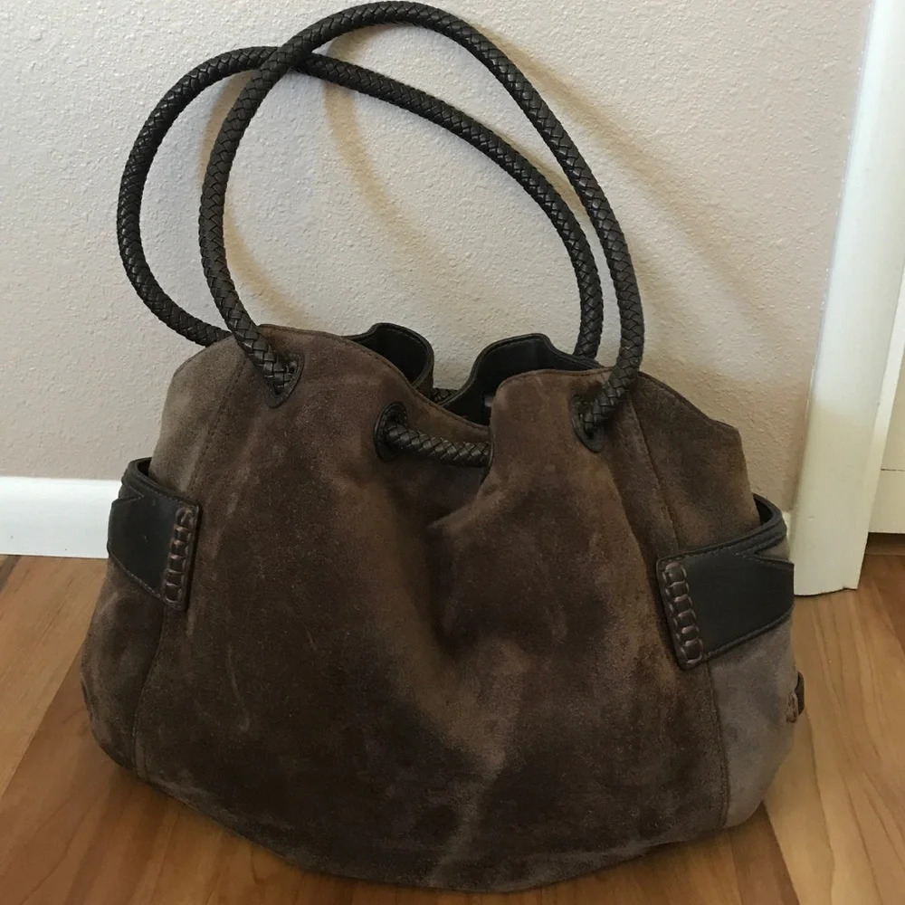 Cole Haan suede hobo handbag